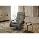 thumbnail of Relaxsessel HWC-L11, TV-Sessel Liegesessel, Liegefunktion drehbar, elektrisch verstellbar Voll-Leder ~ grau