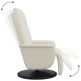 thumbnail of vidaXL Massagesessel mit Fußteil Creme Kunstleder