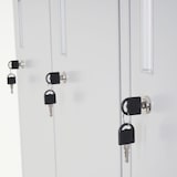 thumbnail of Schließfach Boston T829, Schließfachschrank Wertfachschrank Spind, Metall 18 Fächer ~ blau