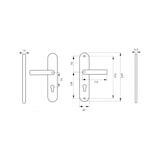 thumbnail of Ensemble de securite béquille double aspect inox f9