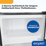 thumbnail of Exquisit Mini Kühl-Gefrierkombination KGC590-30-E-040E schwarz | Nutzinhalt: 85 L | Türanschlag wechselbar | Kühlschrank mit Gefrierfach klein