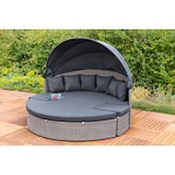 thumbnail of Merxx Riva RelaxinselØ 180 cm. inkl. Auflagen und KissengrauAluminiumgestell mit Kunststoffgeflecht