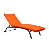 thumbnail of Coussin Bain de Soleil - Matelas pour Transat Déhoussable - 185x60x5cm - Orange