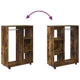 thumbnail of vidaXL Kledingkast 80x40x110 cm bewerkt hout gerookt eikenkleurig