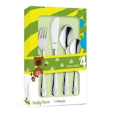 thumbnail of Coffret 4 pièces enfant ourson -  Argent / Métallique Autre forme Acier Inoxydable (inox  Amefa