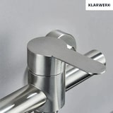 thumbnail of MAX | torneira misturadora degastro  montagem de parede prata|cozinha profissional em aço inoxidável longa e plana|torneira de restaurante bico reto