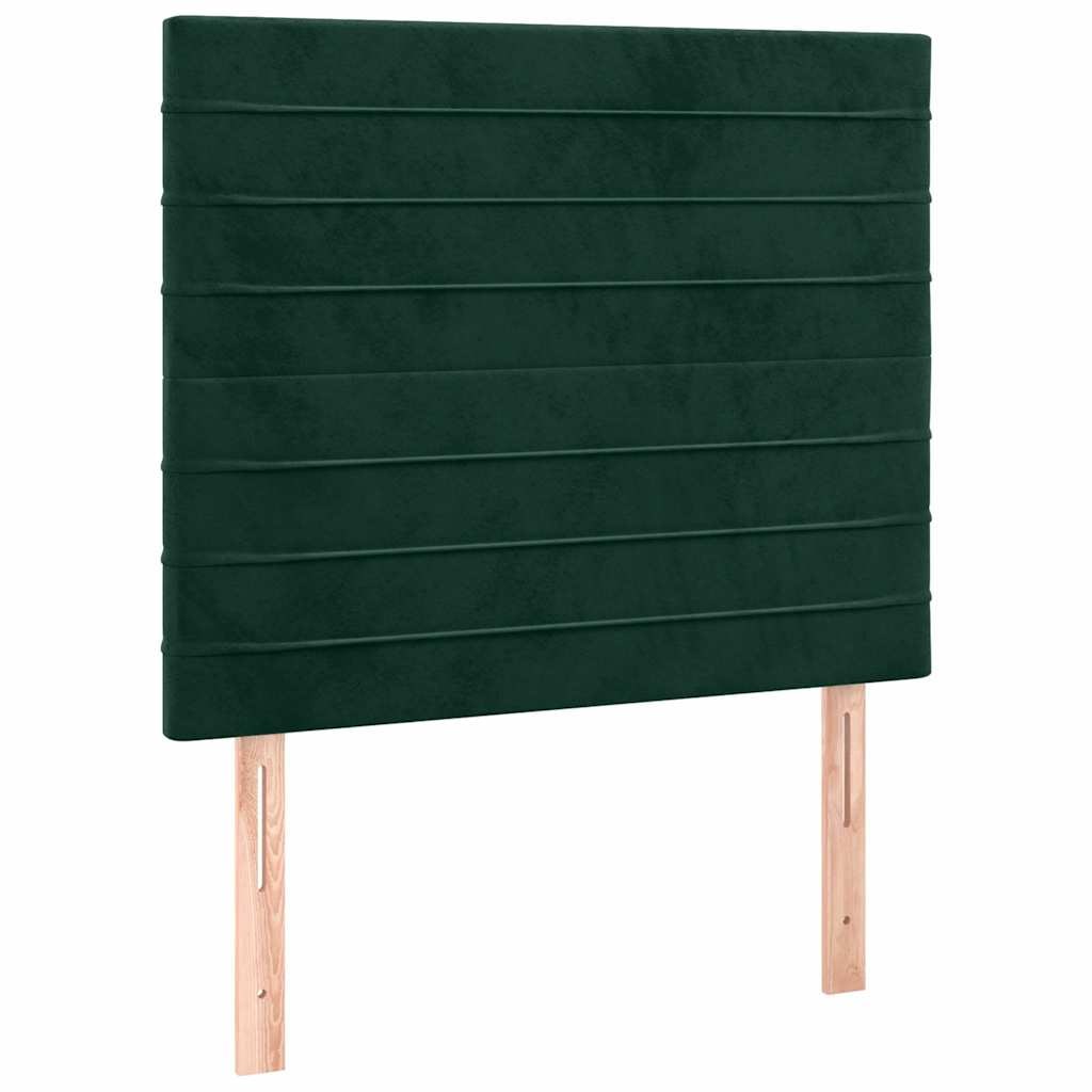 vidaXL Kopfteil Dunkelgrün 80x5x118/128 cm Samt