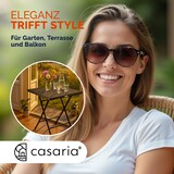 thumbnail of CASARIA® Polyrattan Klapptisch Balkontisch Gartentisch klappbar Schwarz