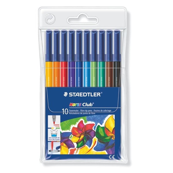 Staedtler Fasermaler 10er Etui, Noris Club