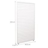 thumbnail of Set van 3 aluminium panelen voor pergola HWC-L46, terrasoverkapping, paneelmodule met lamellen, 204x271cm ~ antraciet