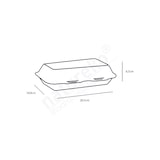 thumbnail of Natureko Suikerriet loempiabox 24,4x14,9x6,5cm IP10
