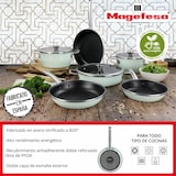 thumbnail of Magefesa Nordic - Steelpan 18cm verglaasd geëmailleerd staal Geschikt voor inductie