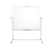 thumbnail of Pizarra NOBO Classic acero vitrificado móvil 1500X1200 mm, blanco