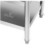 thumbnail of Royal Catering - Royal Catering Table De Travail en INOX Plan Cuisine Pro Professionnel Préparation Boucher Acier Inoxydable RCWT-120X60-3L-E (600