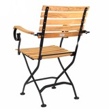 thumbnail of pemora Biergartenstuhl Klappstuhl Armlehnstuhl Outdoor Gartenstuhl Terrassenstuhl SENJA AL Teak