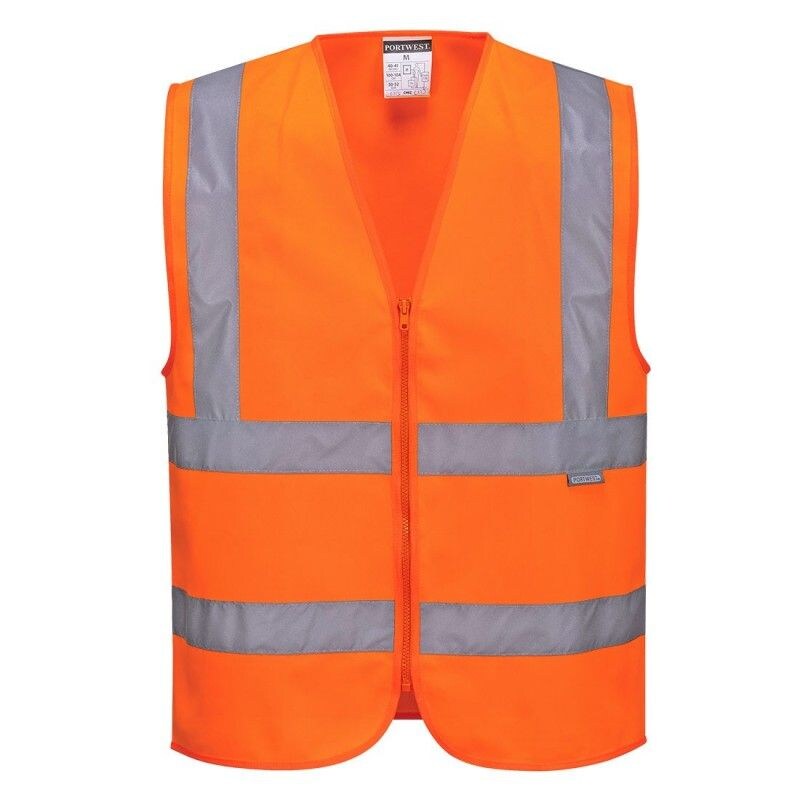 Portwest - Gilet de sécurité avec zip HV Orange Taille L