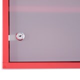 thumbnail of 4goodz Medicijnkastje EHBO-kastje met slot RVS 12x30x60 cm - Rood