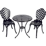 thumbnail of Bistroset Leeds Kensington, gegoten aluminium, ronde tafel met 2 stoelen