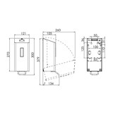 thumbnail of SanTRAL Seifenspender Smart-Ready - 600 ml - Edelstahl