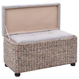 thumbnail of Helloshop26 - Panca pouf sgabello mobile panca 2 pezzi grigio giacinto d'acqua 3002178