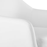 thumbnail of Conjunto de 2 bancos de bar em pele Grant branco