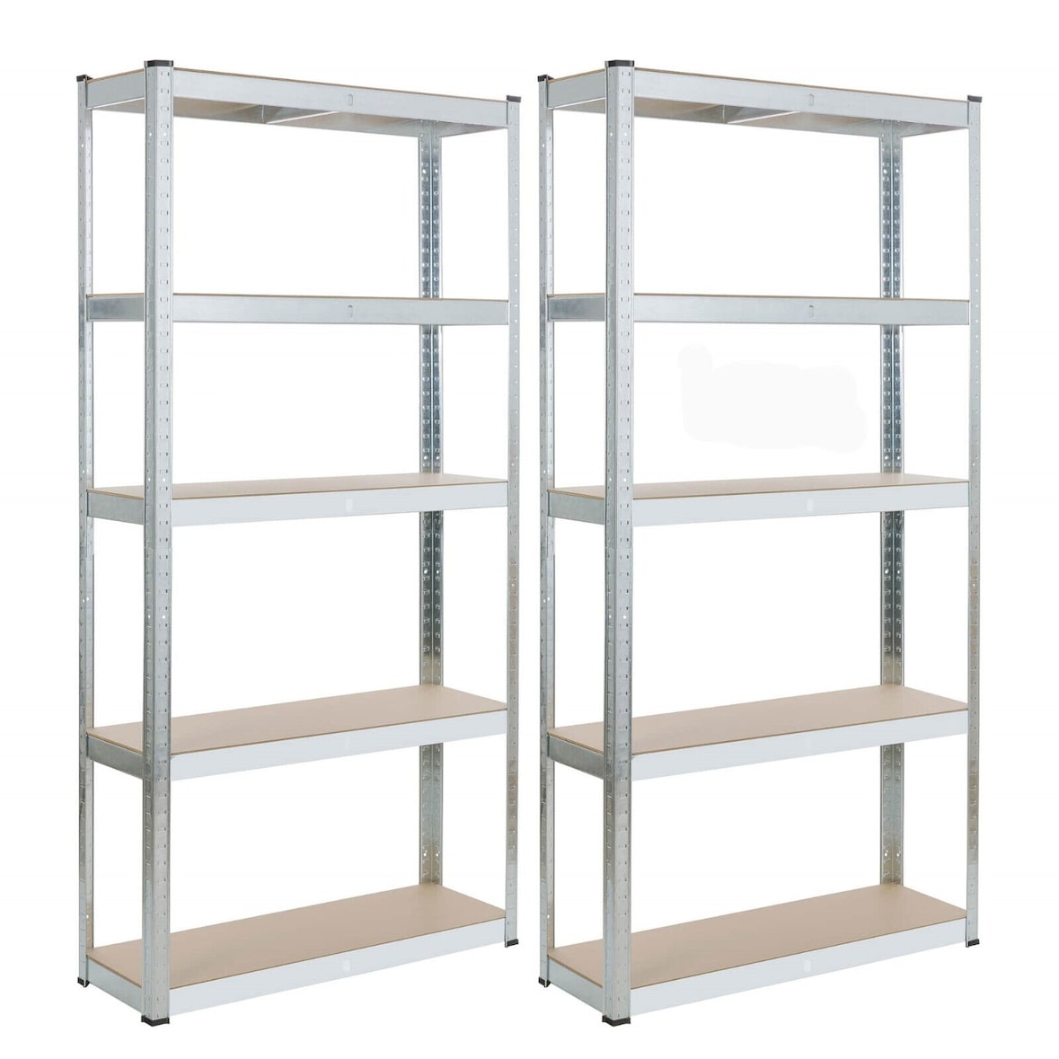 2x Scaffale Resistente  Scaffalature Da Officina Scaffalature Per Cantina argento