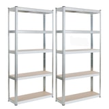 thumbnail of 2x Scaffale Resistente  Scaffalature Da Officina Scaffalature Per Cantina argento