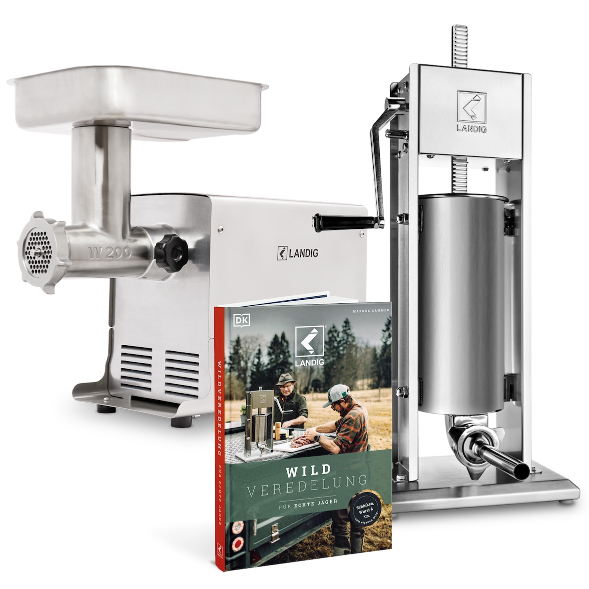Landig Wurster Experten Set Fleischwolf Wurstfüller