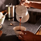 thumbnail of Tchibo Kaffeebereiter, Edelstahl-Permanentfilter, Keramik, Weiß