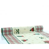 thumbnail of Sovie HOME Tischläufer Amy in Grün-Champagner aus Linclass® Airlaid 40cm x 4,80m, 1 Stück - Tischtuch Weihnachten