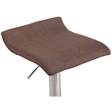 thumbnail of Banco de bar em tecido Dyn V2 marrom/cromo