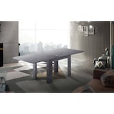 thumbnail of Dmora Tavolo allungabile Otto, Consolle ausiliare da cucina, Tavolo allungabile, 100% Made in Italy, cm 90x90h75, Ardesia