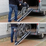 thumbnail of TRUTZHOLM 2x Teleskoprampe Alu beschichtet 105-183cm Traglast 272 kg Rollstuhlrampe inkl. Tasche