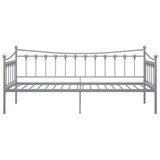 thumbnail of vidaXL Schlafsofa Bettgestell Grau Metall 90x200 cm