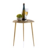 thumbnail of Beistelltisch 4-teilig Metall Dekotisch Alster 40x45x40 cm dreieckig klass. Design silber o. gold : gold
