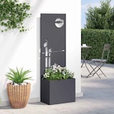 thumbnail of vidaXL Blumentopf mit dekorativem Paneel Anthrazit 50 x 140 cm