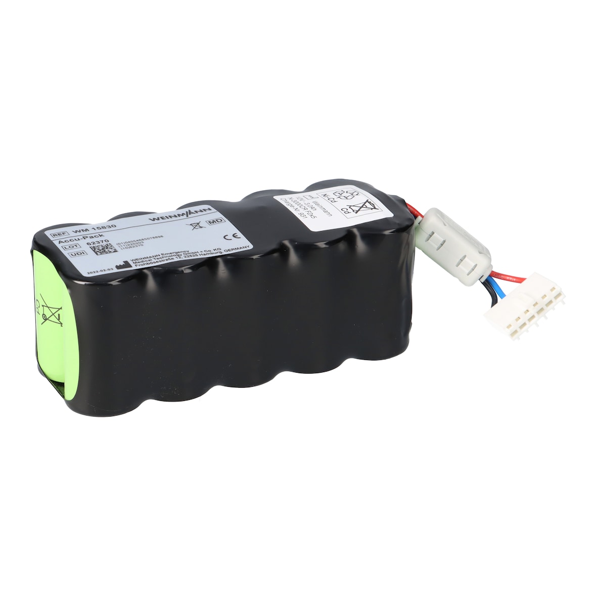 NiCd Akku passend für Weinmann Accuvac Rescue - 12V 3Ah