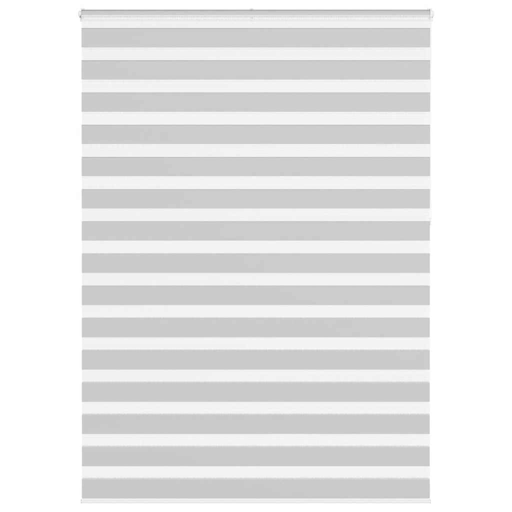vidaXL Zebrarollo Hellgrau 165x230 cm Stoffbreite 160,9 cm Polyester