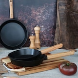 thumbnail of Ogo Living - Set 3 casseroles ector noir en aluminium 16/18/ 20cm avec poignée bois