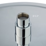 thumbnail of Relaxdays Duschkopf Regendusche rund, 200 mm, Edelstahl, Spiegeleffekt, Hochglanz, rain shower 1/2 Zoll, silber