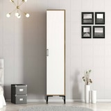 thumbnail of Dmora Armadio multiuso 1 anta Dnuytinc, Mobile multifunzionale, Mobiletto scarpiera, Guardaroba porta scarpe, 40x201h48 cm, Noce e Bianco