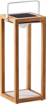 thumbnail of  BEST-Light Solarleuchte Teak 21x20x53cm weiss 69200167