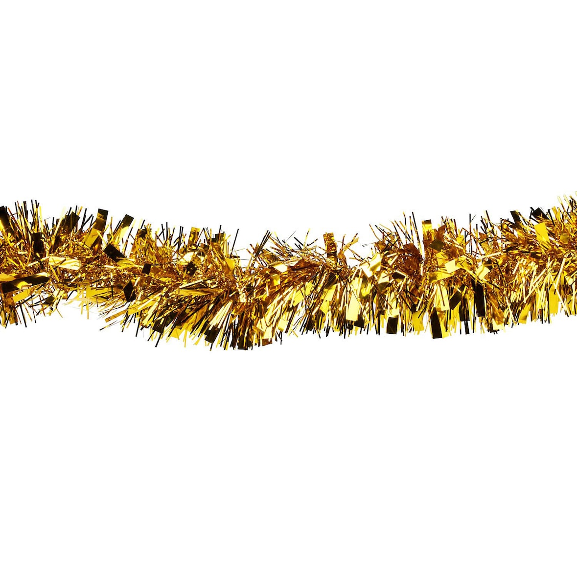 10x Foliengirlande gold aus PET Ø11cm x 2m
