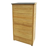 thumbnail of Helloshop26 - Gartenhaus mit Schrank und Lamellentüren 160 cm Fichtenholz Bitumendach 16_0002170