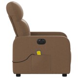 thumbnail of vidaXL Massagesessel Elektrisch Braun Stoff