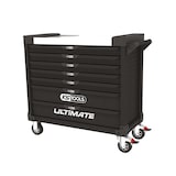 thumbnail of KS TOOLS - 816.0005 - Servante d'atelier Vide Ultimate XL 7 tiroirs - Caisse à Outil - Couleur Noir - Plateau INOX - Porte flacons