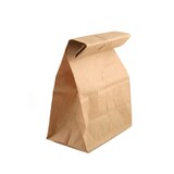 thumbnail of 500 Blockbodenbeutel Lunchtüten Fastfood Papiertüten braun 18+13x30cm