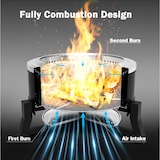 thumbnail of BIGHORN Stove Bonfire Rookloze Vuurkorf en BBQ Grill, 2 in 1 Houtverbranding en Houtpellets, Kamperen en Achtertuin, Dia. ⌀ 65cm × H42cm