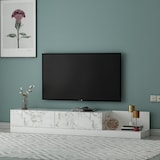 thumbnail of TV Lowboard Majör Weiß (teil Marmor Optik) 9031