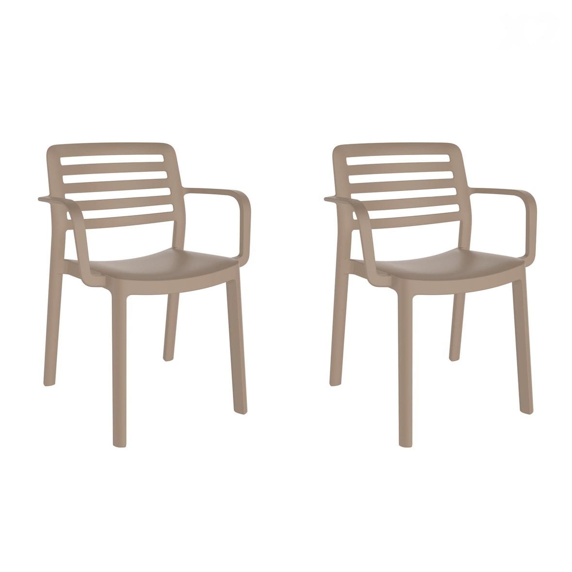 garbar WIND Set 2 Silla Con Brazos Interior, Exterior Arena